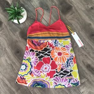 OβNeill bold floral tank - NEW